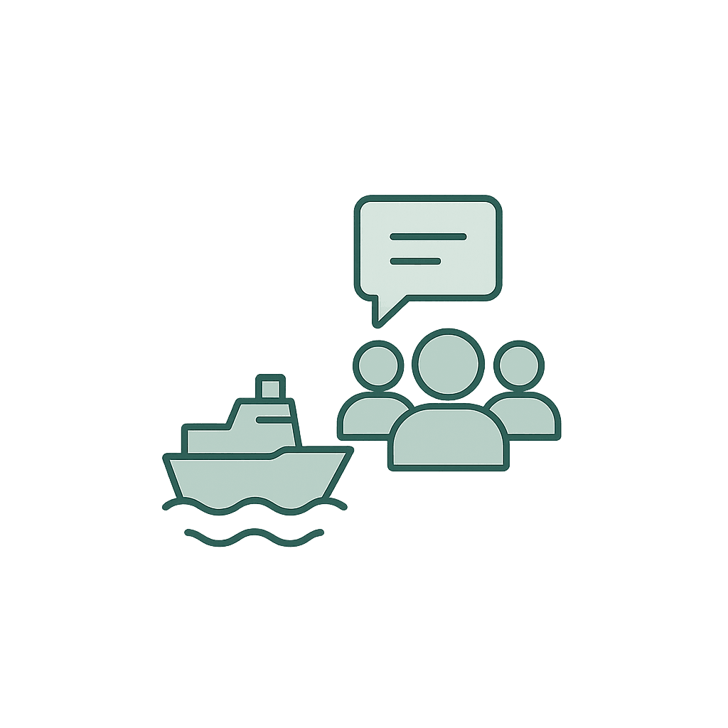 Ship with customers visual