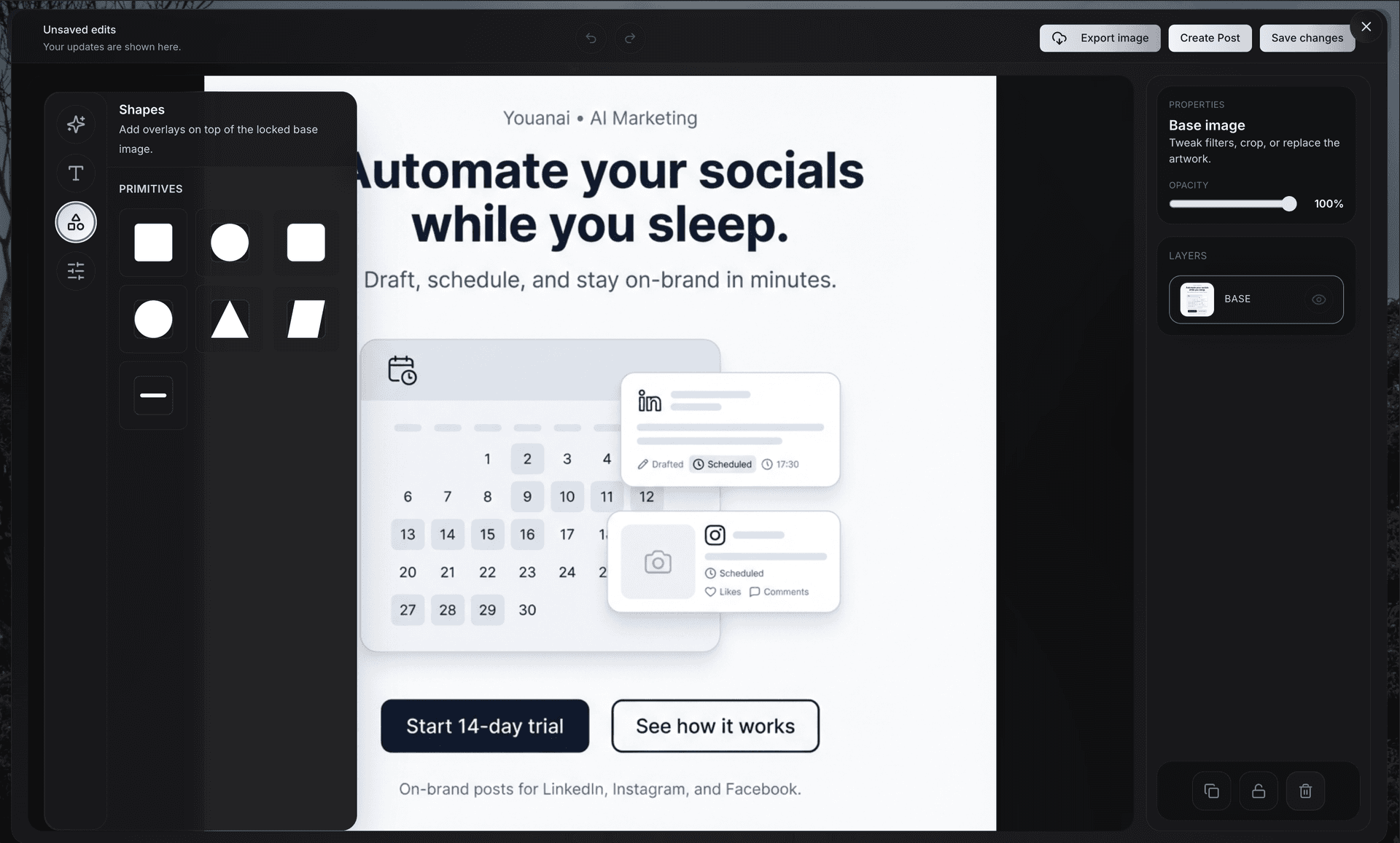 AI Image Editor Interface